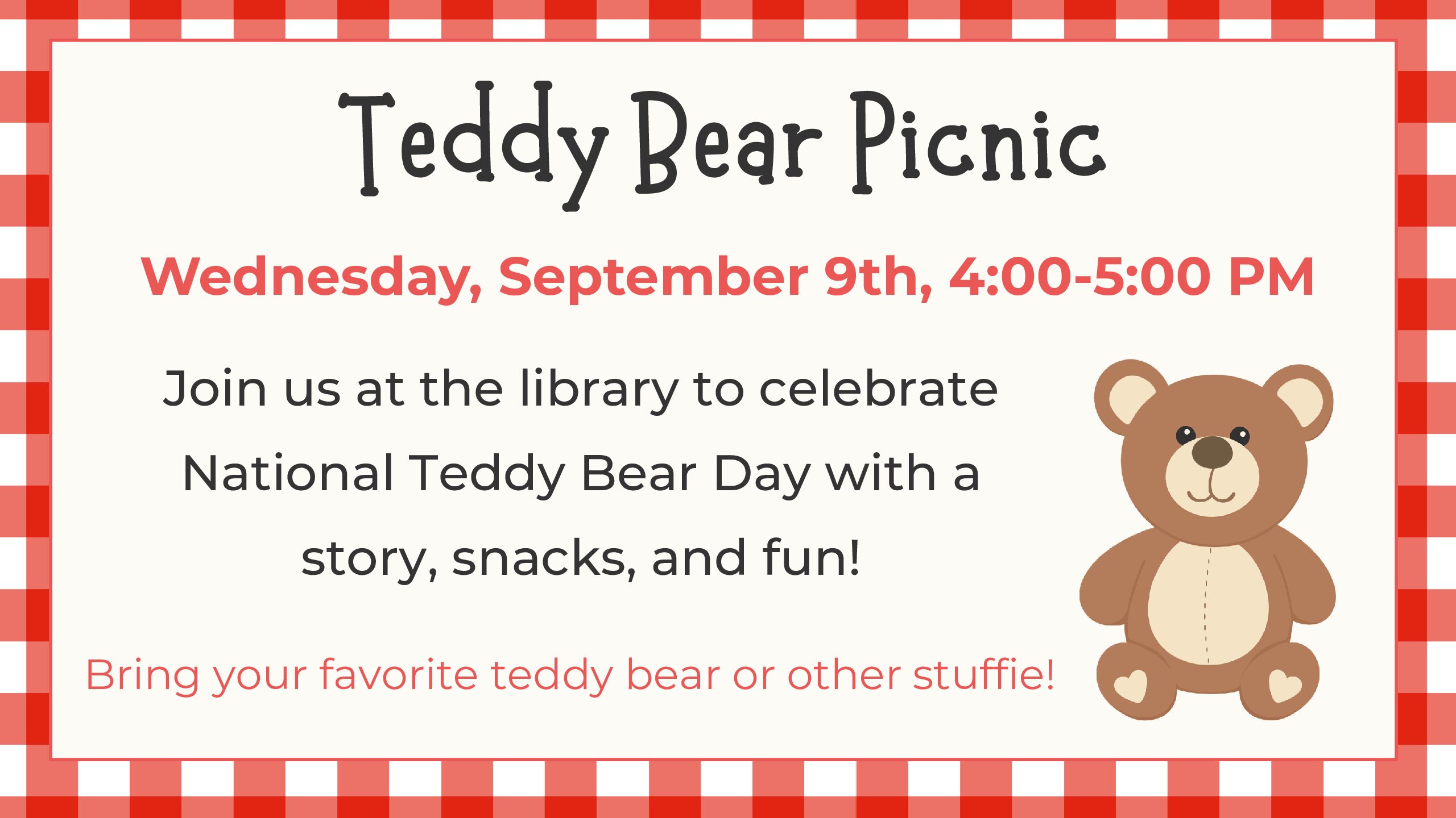 Wednesday, September 9th, 400-500 PM